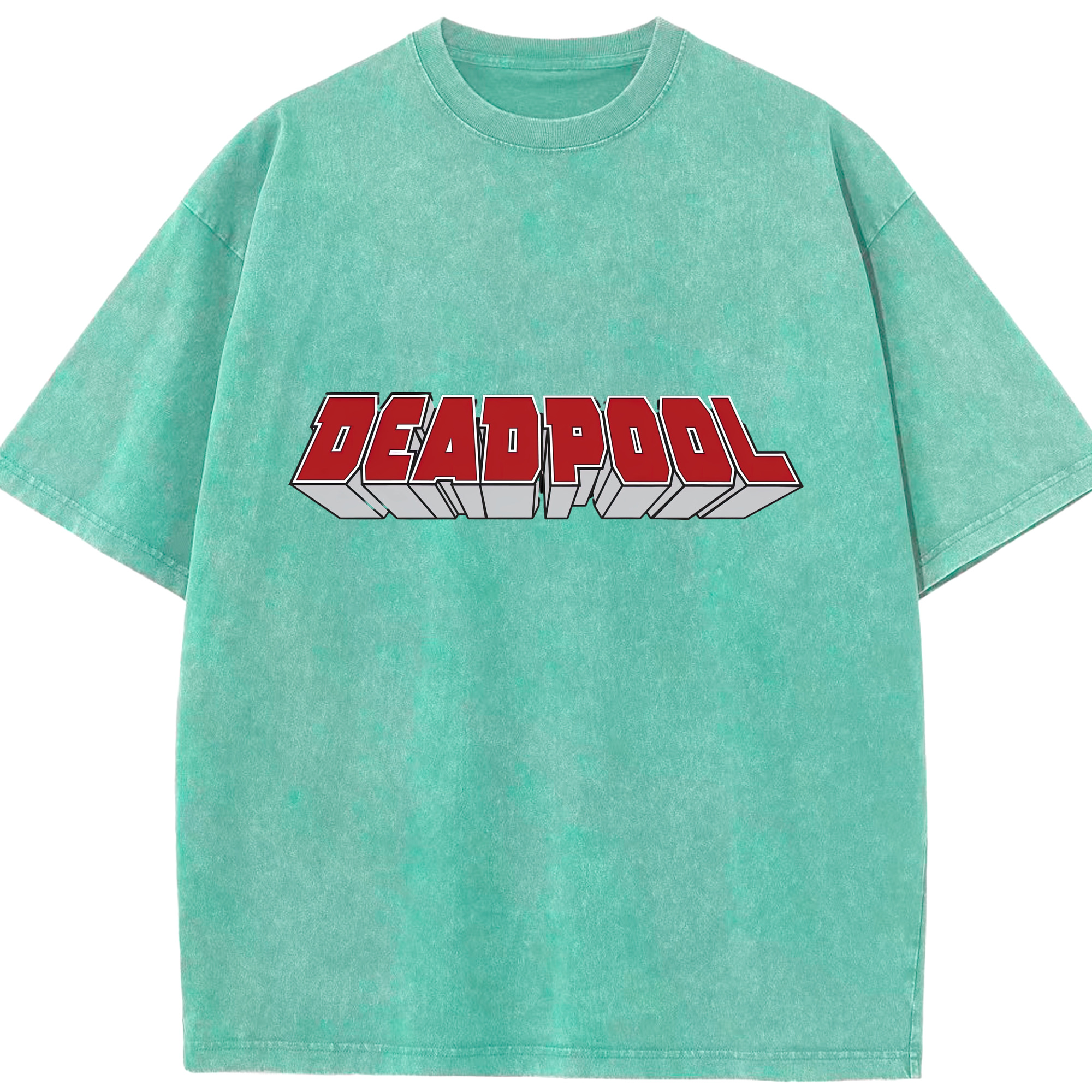 （画像用） Deadpool デッドプール 綿100% ヴィンテージ風 半袖Tシャツ（フロントプリント）